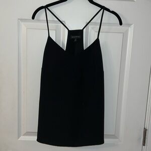 BANANA REPUBLIC Essential Cami SP Petite Small Solid Black Layered Strappy Flowy